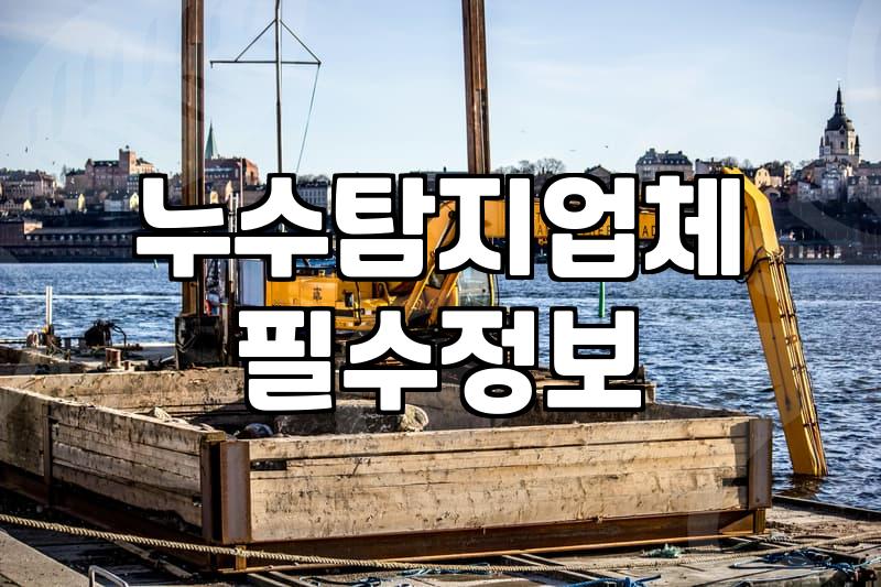 면목동누수탐지 비용 결정하는 실질적인 조건과 과정